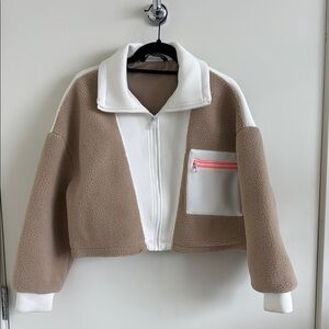 Zara - Cropped Teddy Jacket, XS